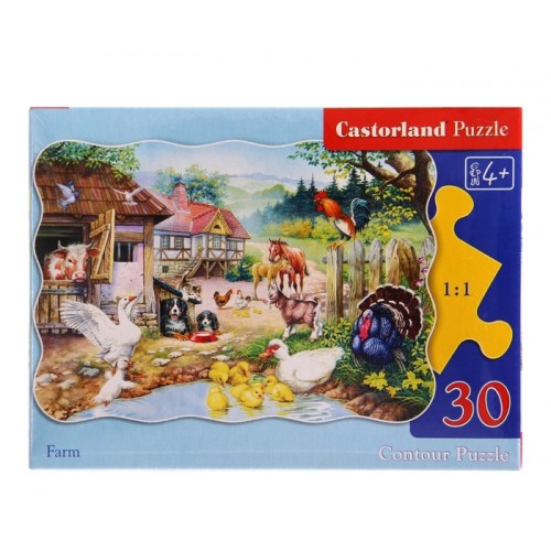Пазли "Тварини на фермі", 30 ел (B-03136) (Castorland)