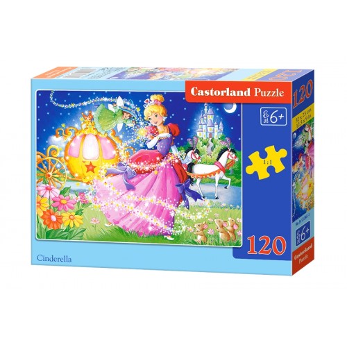 Пазли "Попелюшка і карета", 120 ел (Castorland)