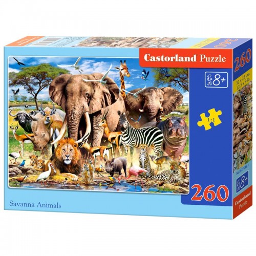 Пазлы "Животные Саванны", 260 элементов (Castorland)