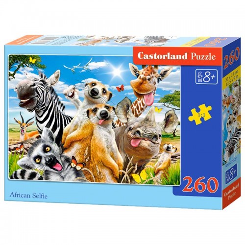 Пазлы "Африканское селфи", 260 элементов (Castorland)
