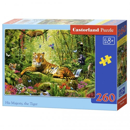 Пазлы "Его величество Тигр", 260 элементов (Castorland)