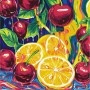 Картина за номерами з фарбами металiк "Соковита насолода" 40х40 см (Ідейка)