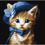 Картина за номерами "Котик в капелюсі" 30х30 см (Ідейка)