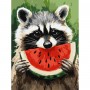 Картина за номерами "Соковитий кавун" 30х40 см (Ідейка)