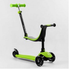 Самокат триколісний Best Scooter PL-315 колеса PU зі світлом, сидіння, батьківська ручка, в коробці