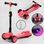 Самокат триколісний "Best Scooter" з парогенератором (6) складне кермо, ЗВУК МАШИНИ, ДИМ, СВІТЛО, пластмасовий, колеса PU 120х35мм, в коробці (Best Scooter)