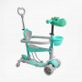 Самокат 5в1 "Best Scooter", з ДОП. КОЛЕСАМИ, захисний бампер, PU колеса зі світлом, в коробці (Best Scooter)