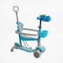Самокат 5в1 "Best Scooter", з ДОП. КОЛЕСАМИ, захисний бампер, PU колеса зі світлом, в коробці (Best Scooter)