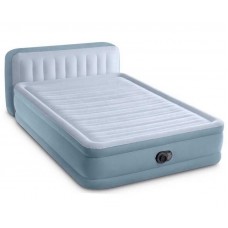 Надувне ліжко (розмір:236x152x86 см, с узголів'ям PLUSH, вбудований електронасос, двоспальне)