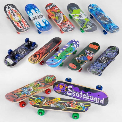 Скейт, 8 видів, колесо d = 5 cm, PVC, довжина дошки = 43см (Best Board)