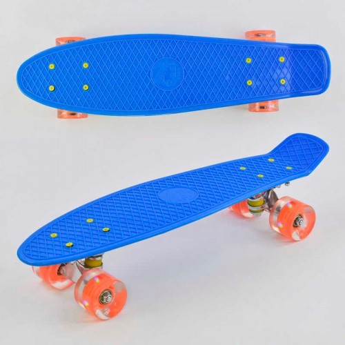 Пенні борд "Best Board" СИНІЙ, дошка = 55см, колеса PU зі світлом, діаметр 6 см (Best Board)