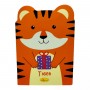 Блокнот с ушками "TIGER" 24 листа 11x16 (Апельсин)