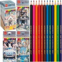 Олівець 12 кольорів КОТИКИ Luva Cello