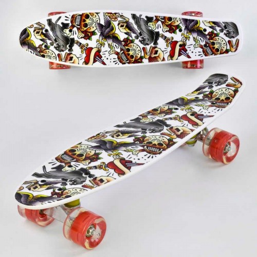 Скейт "Best Board", дошка = 55 см, колеса PU, світло, d = 6 см (Best Board)