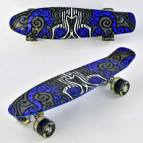 Скейт "Best Board", дошка = 55см, колеса PU, світло, d = 6см (Best Board)