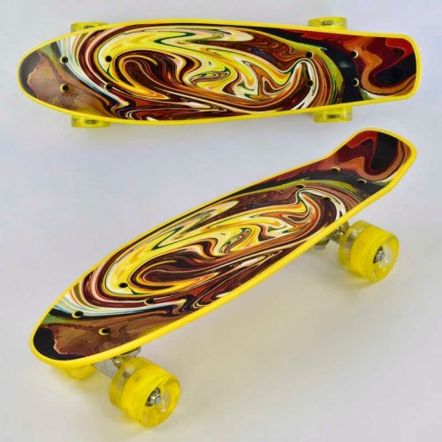 Скейт "Best Board", дошка = 55см, колеса PU, світло, d = 6см (Best Board)