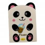 Блокнот с ушками "PANDA" 24 листа 11x16 (Апельсин)