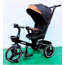 Велосипед 9155 BestTrike Marco (1) поворотне сидіння, складне кермо, колеса з прогумованим PU, кошик, телескопічна ручка, фара музична