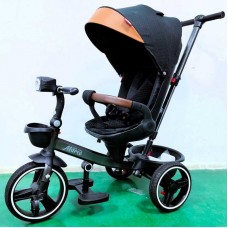 Велосипед 9155 BestTrike Marco (1) поворотне сидіння, складне кермо, колеса з прогумованим PU, кошик, телескопічна ручка, фара музична