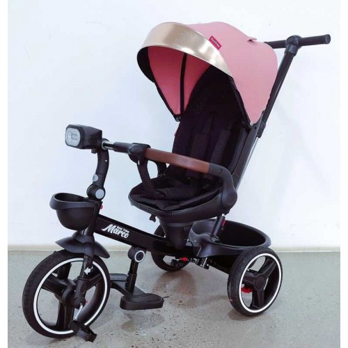 Велосипед 9155 / 388-69 BestTrike Marco (1) поворотне сидіння, складне кермо, колеса з прогумованим PU, кошик, телескопічна ручка, фара музична (BestTrike)