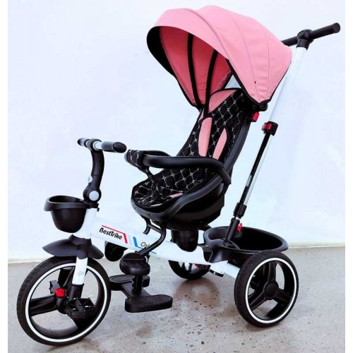 Велосипед 6390 BestTrike Oscar (1) ПОВОРОТНЕ СИДІННЯ, КЕРМО СКЛАДАЄТЬСЯ, КОЛЕСА З ПРОГУМОВАНИМ PU, КОШИК, ТЕЛЕСКОПІЧНА РУЧКА (BestTrike)