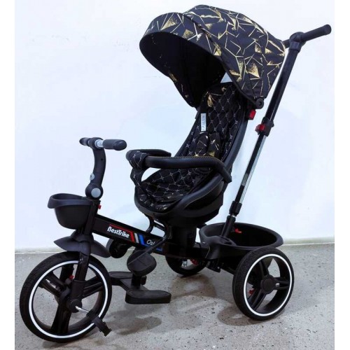 Велосипед 6390 BestTrike Oscar (1) ПОВОРОТНЕ СИДІННЯ, КЕРМО СКЛАДАЄТЬСЯ, КОЛЕСА З ПРОГУМОВАНИМ PU, КОШИК, ТЕЛЕСКОПІЧНА РУЧКА (BestTrike)