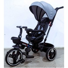 Велосипед 6390 BestTrike Oscar (1) ПОВОРОТНЕ СИДІННЯ, КЕРМО СКЛАДАЄТЬСЯ, КОЛЕСА З ПРОГУМОВАНИМ PU, КОШИК, ТЕЛЕСКОПІЧНА РУЧКА