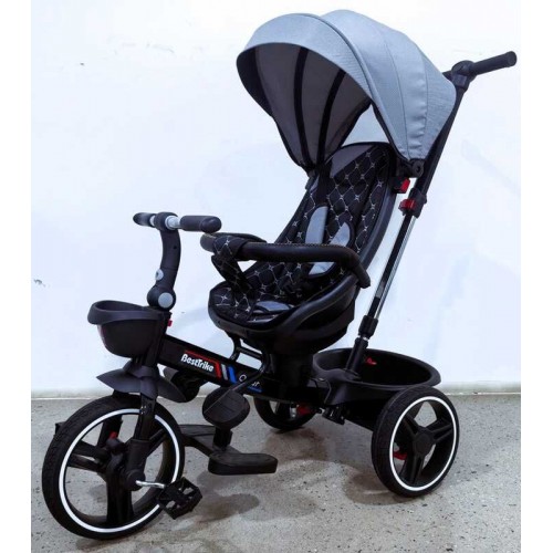 Велосипед 6390 BestTrike Oscar (1) ПОВОРОТНЕ СИДІННЯ, КЕРМО СКЛАДАЄТЬСЯ, КОЛЕСА З ПРОГУМОВАНИМ PU, КОШИК, ТЕЛЕСКОПІЧНА РУЧКА (BestTrike)