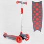 Самокат трехколесный LK-52003 Best Scooter (4) СВЕТ ДЕКИ, КОЛЕС И ДИСКОВ, съёмный руль, передние колёса PU 120х35мм, задние колеса PU 80х30мм (Best Scooter)
