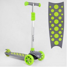 Самокат трехколесный LK-70111 Best Scooter (4) СВЕТ ДЕКИ, КОЛЕС И ДИСКОВ, съёмный руль, передние колёса PU 120х35мм, задние колеса PU 80х30мм