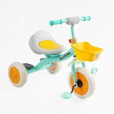 Велосипед 3-х колесный BS-49151 Best Trike (1) колеса EVA переднее 10'', заднее 8'', стальная рама, УКР.ОБУЧИВАНИЕ, свет, корзина, в коробке