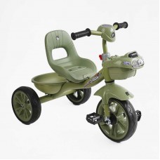 Велосипед 3-х колесный BS-60417 Best Trike (1) колеса EVA переднее 10”, заднее 8”, стальная рама, УКР. ВЗУЧИВАНИЕ, корзина, в коробке