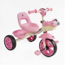 Велосипед 3-х колесный BS-60725 Best Trike (1) колеса EVA переднее 10”, заднее 8”, стальная рама, УКР. ВЗУЧИВАНИЕ, корзина, в коробке