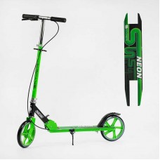 Самокат двухколесный Skyper Neon N-36719 (6) стальная рама, ручной тормоз, колеса PU диаметр 200мм, грипсы резиновые