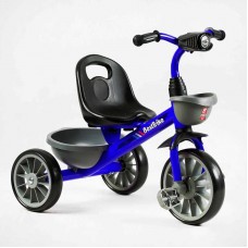 Велосипед 3-х колесный BS-12530 Best Trike (1) колеса EVA переднее 12”, заднее 10”, стальная рама, фара с музыкой и светом, 2 корзины, в коробке