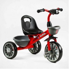 Велосипед 3-х колесный BS-23044 Best Trike (1) колеса EVA переднее 12”, заднее 10”, стальная рама, фара с музыкой и светом, 2 корзины, в коробке