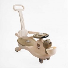 Каталка-толокарь JOY SJ-849-26 (6) колеса PU со светом, музыка и свет, защитный бампер, родительская ручка, в коробке