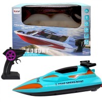 Катер на радиоуправлении (бирюзовый) 28 см (аккумулятор)