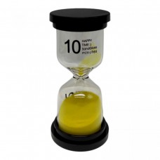 Пісочний годинник на 10 хв, висота - 10 см (жовтий)