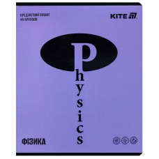 Зошит предметн. 48 арк., кл., софт тач+УФ, Bright, фізика
