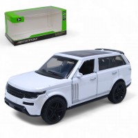 Машина металлическая Автопром Land Rover белая