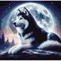 Картина за номерами "Хаскі" 30х30 см (Art Story)