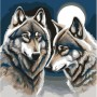 Картина за номерами "Вовки" 30х30 см (Art Story)