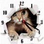 Годинник-картина за номерами "Котик", 30х30 см (Art Story)