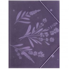 Папка на гумках А4+ Lavender-1