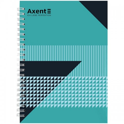 Блокнот на спіралі тверда обкл., А5, 96арк. №17 (Axent)