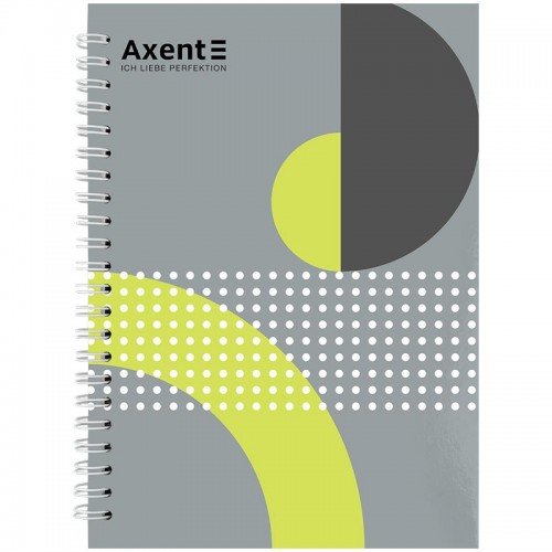 Блокнот на спіралі тверда обкл., А5, 96арк. №18 (Axent)