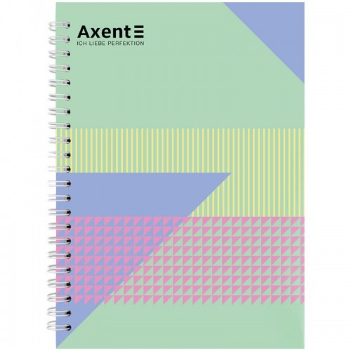 Блокнот на спіралі тверда обкл., А5, 96арк. №19 (Axent)
