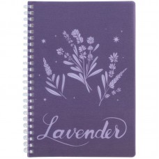 Блокнот на спіралі пласт. обкл., А5, 80 арк.,кл., Lavender 4
