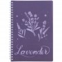 Блокнот на спіралі пласт. обкл., А5, 80 арк.,кл., Lavender 4 (Axent)